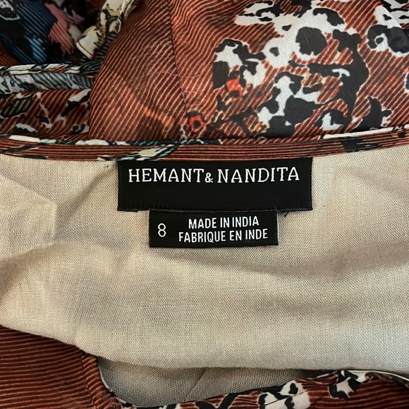 Anthropologie Hemant & Nandita Zeri Peasant Midi Dress - Picture 5 of 15